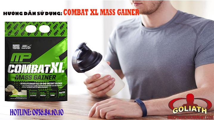 Cách Dùng  MusclePharm Combat XL Mass Gainer