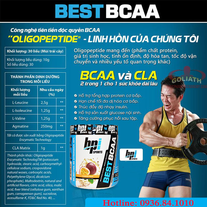 thành phần BPI Sports Best BCAA