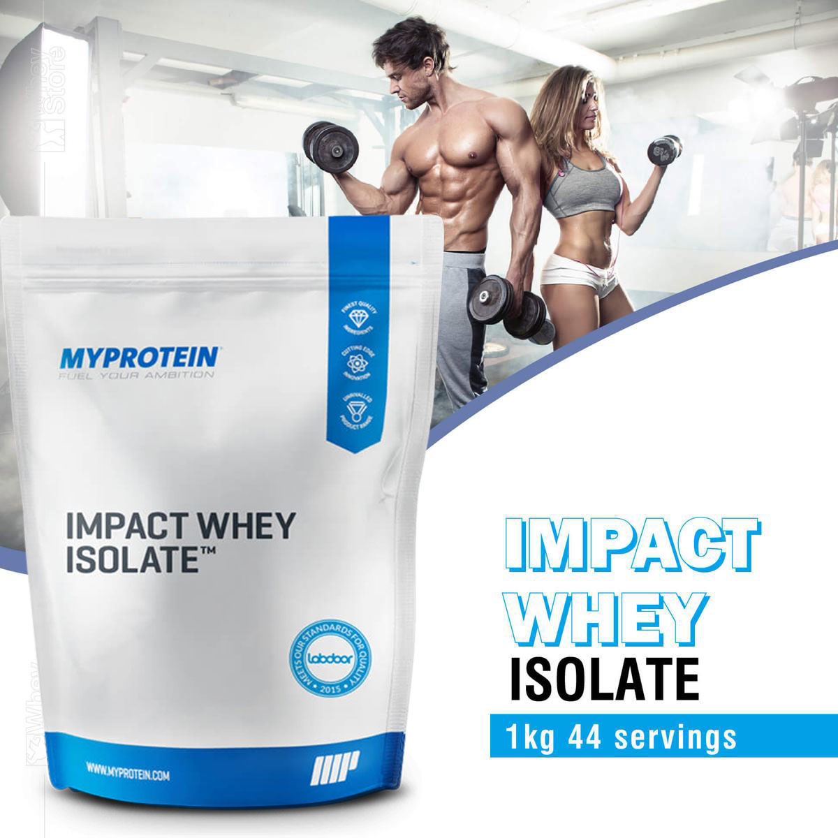 Impact Whey Isolate 1Kg (40 servings) - Sữa Tăng Cơ Giảm Mỡ