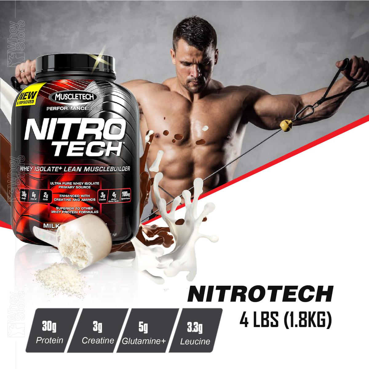 MuscleTech NitroTech 4 Lbs - Đồng Nhất Cơ Bắp