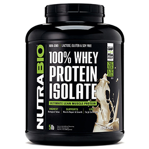 Nutrabio 100% Whey Protein Isolate 5lbs